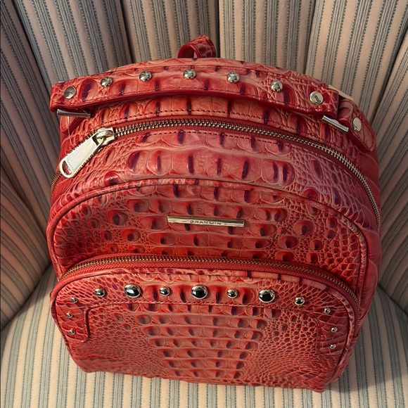 Brahmin Coral Backpack Chelcy Cayenne Taos NEW - Picture 3 of 5